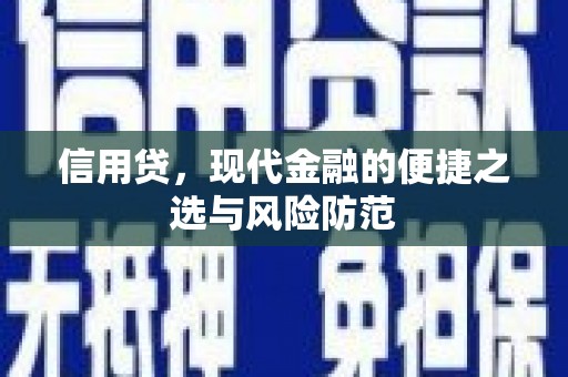 旌德信用贷，现代金融的便捷之选与风险防范